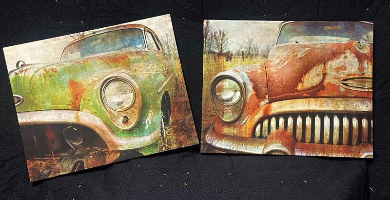 (2) Old Car Prints                  