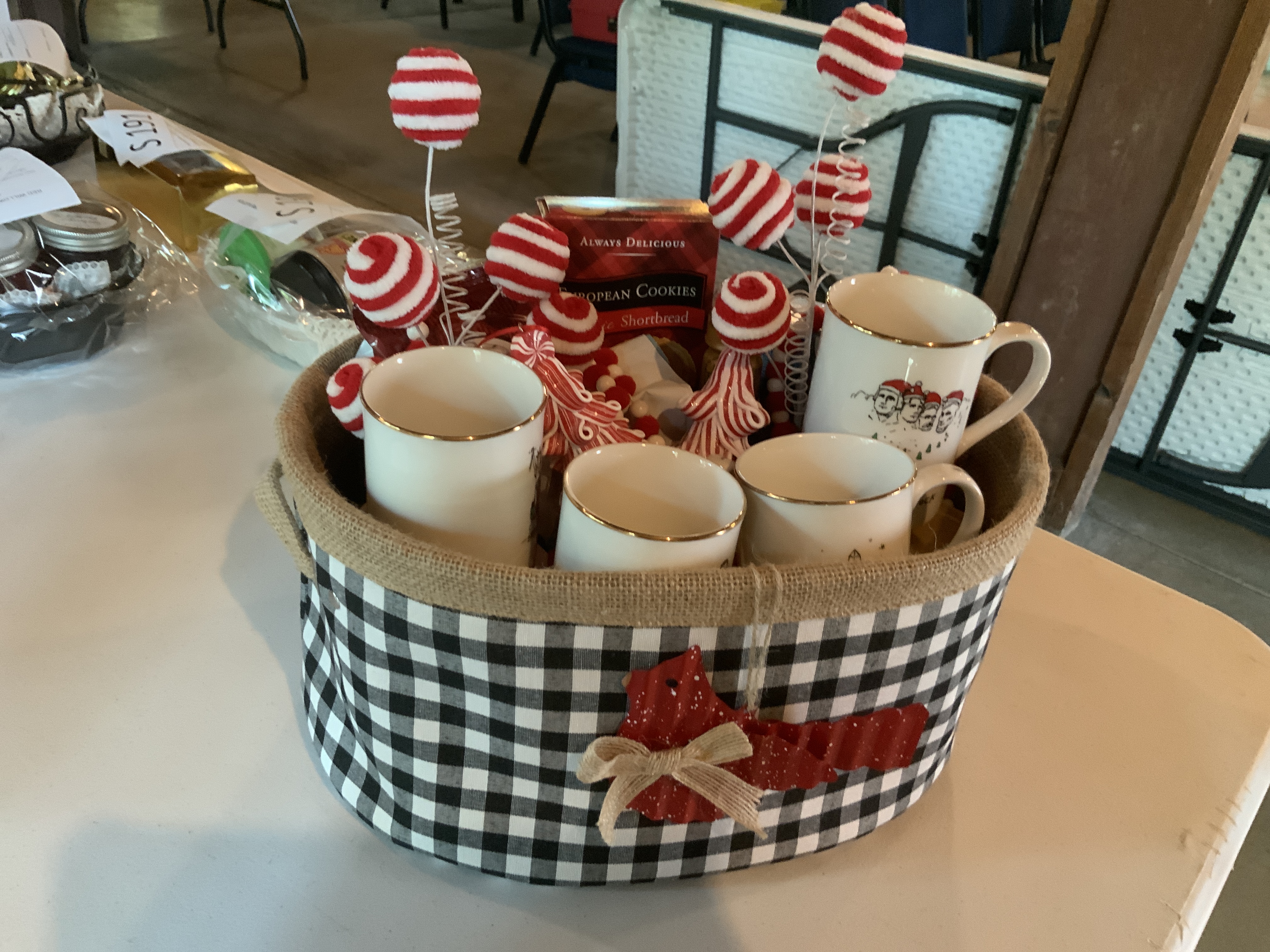 Holiday coffee basket                  